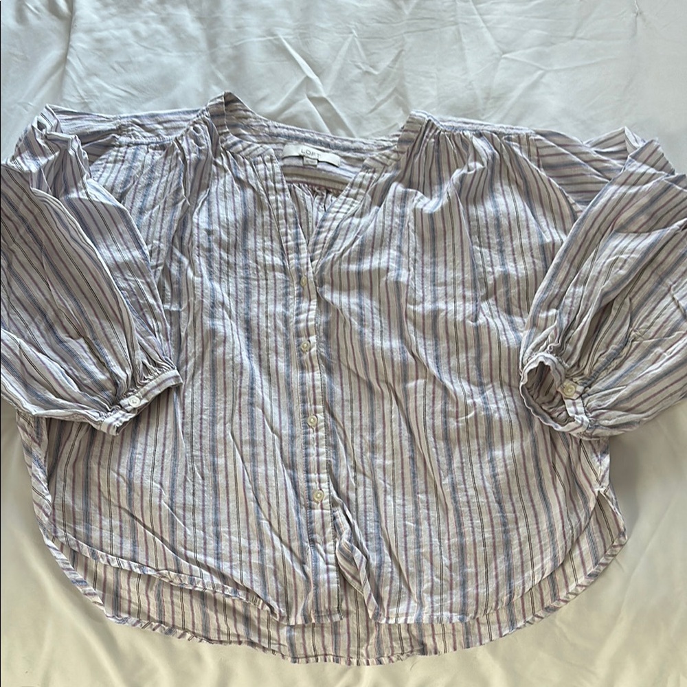 Loft Button-Up Blouse